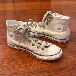 Converse gold hightop kids 4